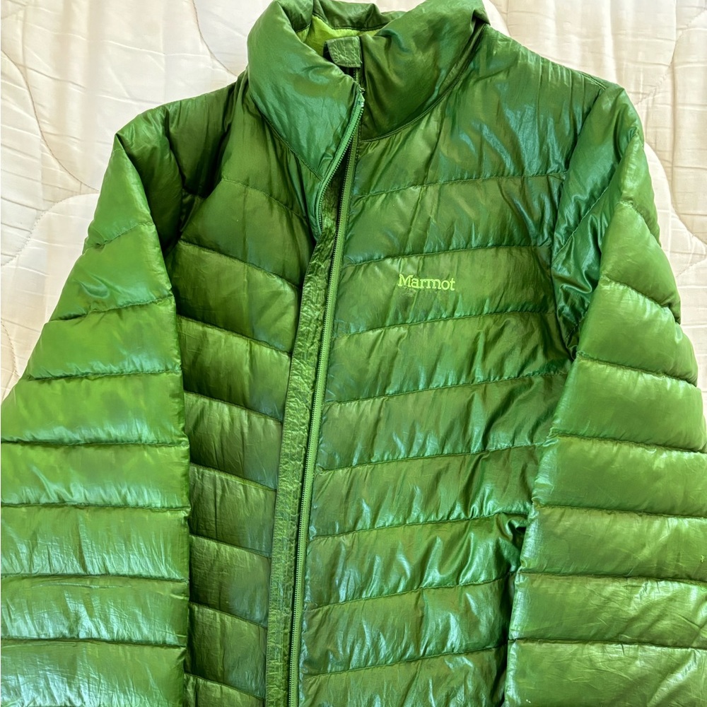 Marmot Green 800 Fill Women’s Parka - Picture 2 of 3